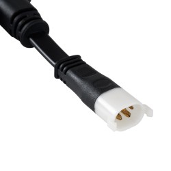 WWCONNECTOR 90709 5 Pin Σύνδεσμος Τροφοδοσίας I για Wall Washers & Προβολείς με Είσοδο 1 x Αρσενικό Βύσμα & Έξοδο 1 x Θηλυκό Βύσμα Αδιάβροχο IP65 - Μαύρο - Μ20 x Π11.5 x Υ1.5cm