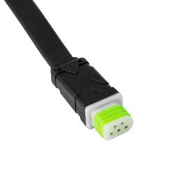 WWCONNECTOR 90710 5 Pin Σύνδεσμος Τροφοδοσίας για Wall Washers & Προβολείς με Είσοδο 5 x 0.25mm2 & Έξοδο 1 x Αρσενικό Βύσμα Αδιάβροχο IP65 - Μαύρο - Μ16 x Π1.5 x Υ1.2cm