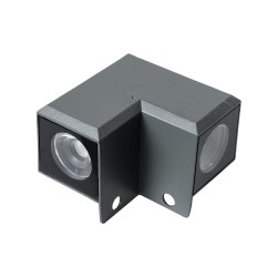 WALLDONA 90731 Γωνιακό Φωτιστικό LED 10W 1100lm 10° DC 24V Αδιάβροχο IP65 Θερμό Λευκό 2700K Dimmable - CREE XPE Chip - Γκρι Ανθρακί Ματ - Μ8 x Π8 x Υ6cm - 3 Χρόνια Εγγύηση