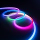 NEONIO-D 90756 Ψηφιακή Pixel Addressable Ταινία Neon Flex LED 14.4W/m 864lm/m 360° DC 12V Αδιάβροχο IP65 60 x SMD5050 Chip/m 20 x Pixel/m Πολύχρωμο RGB Dimmable SPI/TTL Protocol IC SM16703P/WS2811/WS2812 - Sanan SMD Chip - Μ1000 x Π2 x Υ2cm - Ρολό 10 Μέτρ