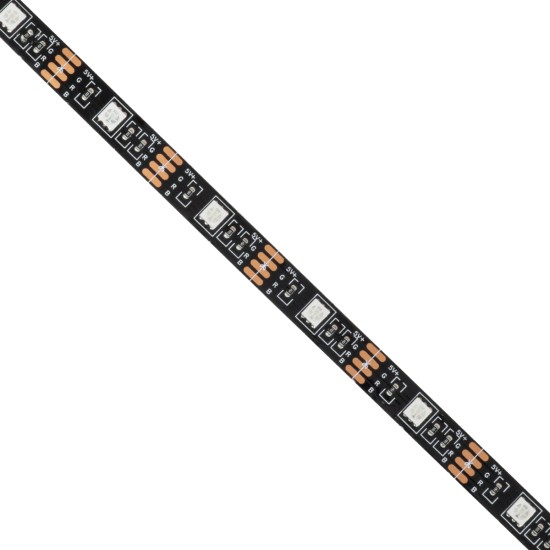 DIGISTRIP 90759 Set RGB Strip - Σετ Ταινίας 5 Μέτρων με Controller & Bluetooth Mobile APP - LED SMD 5050 36W/5m 150LED/5m 2880lm/m 120° DC 5V με USB 2.0 & Bluetooth Mobile APP IP20 Πολύχρωμο RGB - Dimmable - Μαύρο Σώμα - Μ500 x Π1 x Υ0.2cm - Συσκε