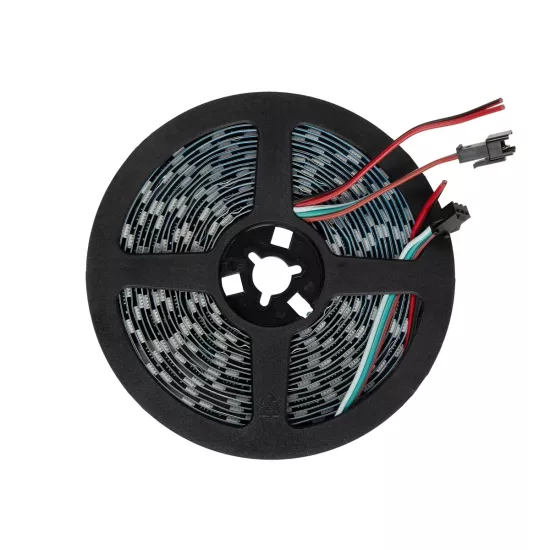DIGIPRO 90773 Ψηφιακή Pixel Addressable Ταινία LED 12W/m 1080lm/m 120° DC 12V IP20 60 x SMD5050 Chip/m 20 x Pixel/m Πολύχρωμο RGB+WW Dimmable SPI/TTL Protocol IC TM1814/UCS1912/UCS2912 - Sanan SMD Chip - Μ500 x Π1 x Υ0.2cm - Ρολό 5 Μέτρων - 5 Χρόνια Εγγύη