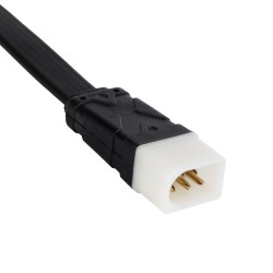 WWCONNECTOR 90816 5 Pin Σύνδεσμος Τροφοδοσίας για Wall Washers & Προβολείς με Είσοδο 5 x 0.25mm2 & Έξοδο 1 x Θηλυκό Βύσμα Αδιάβροχο IP65 - Μαύρο - Μ16 x Π1.5 x Υ1.2cm