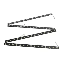 90830 4 x Digital Pixel Addressable Facade Aluminum Bars - 4 x Ψηφιακές Μπάρες Αλουμινίου Πρόσοψης Κτιρίων LED SMD 3535 45W 60LED 60PIXEL SPI/TTL Protocol IC UCS512B 2700lm 120° DC 12V IP67 RGB - Μαύρο Σώμα - Μ400 x Π4.5 x Υ3.6cm - 4 Μπάρες