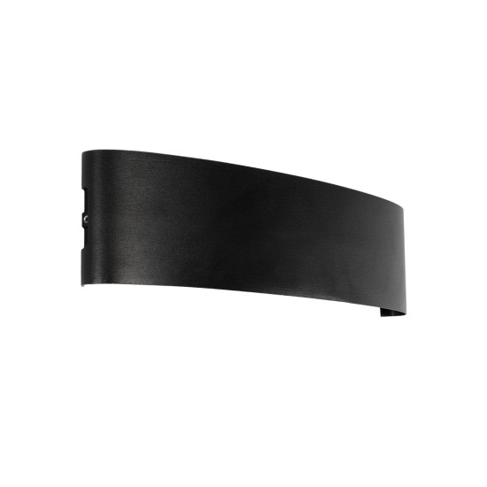 SIXOAD 60678 Μοντέρνο Φωτιστικό Τοίχου - Απλίκα LED 24W 3000lm 30° AC 220-240V Αδιάβροχο IP65 Θερμό Λευκό 2700K - CREE XPE Chip & TÜV SÜD Driver - Μαύρο Ματ - Μ32 x Π5.5 x Υ8cm - 5 Χρόνια Εγγύηση