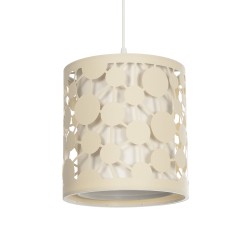 PETAL 203-0067 Μοντέρνο Κρεμαστό Φωτιστικό Οροφής με Ντουί 1 x E27 AC 220-240V IP20 - Μπεζ - Μ23 x Π23 x Υ30cm