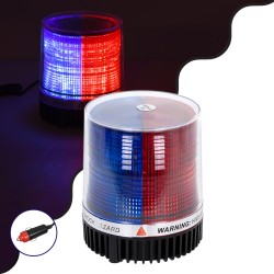 85155 PRO Series Φάρος Σήμανσης Οχήματος Αστυνομίας για Αυτοκίνητα & Φορτηγά STROBE LED 10W DC 12-24V Αδιάβροχος IP65 Μπλε & Κόκκινο