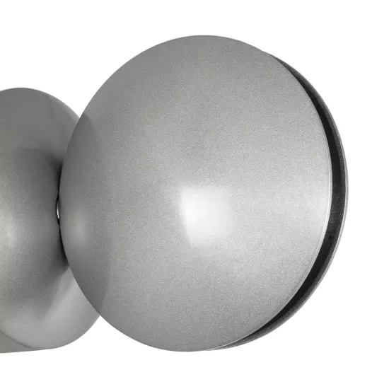 SEPTUM 93067 Μοντέρνο Φωτιστικό Τοίχου - Απλίκα LED 9W 1150lm 1° AC 220-240V IP44 Μπλε - CREE XPE Chip & TÜV SÜD Driver - Γκρι Ανθρακί Ματ - Μ12 x Π11 x Υ17cm - 5 Χρόνια Εγγύηση