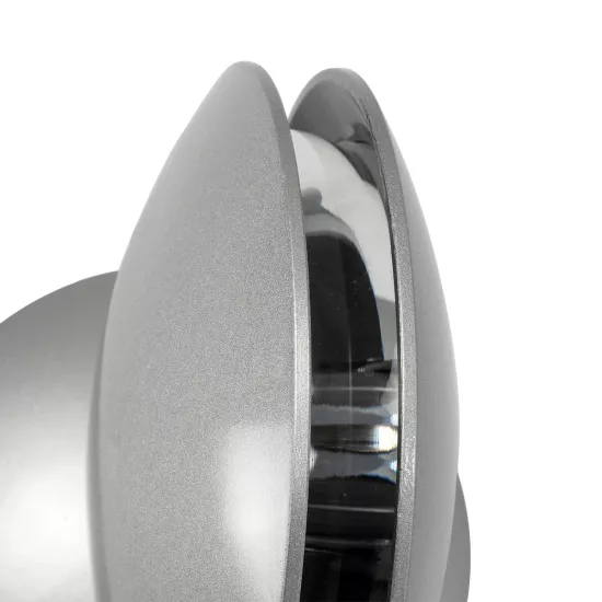 SEPTUM 93067 Μοντέρνο Φωτιστικό Τοίχου - Απλίκα LED 9W 1150lm 1° AC 220-240V IP44 Μπλε - CREE XPE Chip & TÜV SÜD Driver - Γκρι Ανθρακί Ματ - Μ12 x Π11 x Υ17cm - 5 Χρόνια Εγγύηση