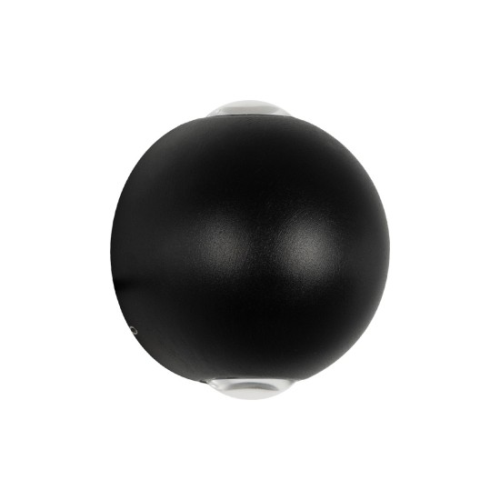 VEGA 60672 Μοντέρνο Φωτιστικό Τοίχου - Απλίκα LED 6W 750lm 30° AC 220-240V Αδιάβροχο IP65 Θερμό Λευκό 2700K - Bridgelux COB Chip & TÜV SÜD Driver - Μαύρο Ματ - Μ10 x Π7.5 x Υ10cm - 5 Χρόνια Εγγύηση