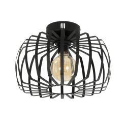 STAR 202-0054 Μοντέρνο Φωτιστικό Οροφής με Ντουί 1 x E27 AC 220-240V IP20 - Μαύρο - Μ40 x Π40 x Υ27cm