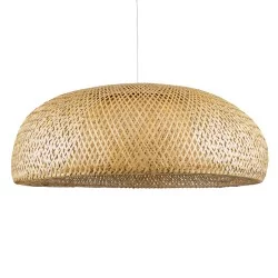 SAN TROPEZ 00673 Boho Κρεμαστό Φωτιστικό Οροφής με Ντουί 1 x E27 AC 220-240V IP20 - Μπεζ - Μ100 x Π100 x Y35cm