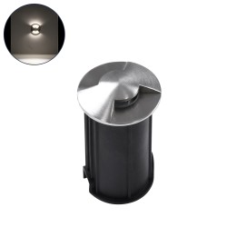 UNDERGROUNDRENA 90663 Φωτιστικό Σκαλοπατιού / Διαδρόμου LED 1W 115lm 30° DC 24V Αδιάβροχο IP68 Φυσικό Λευκό 4500K Dimmable - Bridgelux SMD Chip - Ανοξείδωτο Ατσάλι 304 - Μ5 x Π5 x Υ9cm / Q4.2cm - 3 Χρόνια Εγγύηση