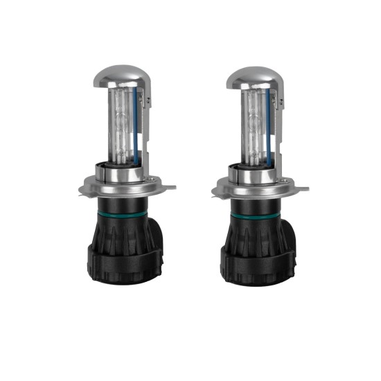 HID 84047 Λάμπα Xenon H4 H/L Super Vision Υψηλής Φωτεινότητας +30% 35W/70W 3500lm/7000lm 360° DC 12V Αδιάβροχο IP65 Ultra Ψυχρό Λευκό 8000K - Μ4.8 x Π4.8 x Υ10.2cm - Πακέτο 2 Τεμαχίων - 2 Χρόνια Εγγύηση