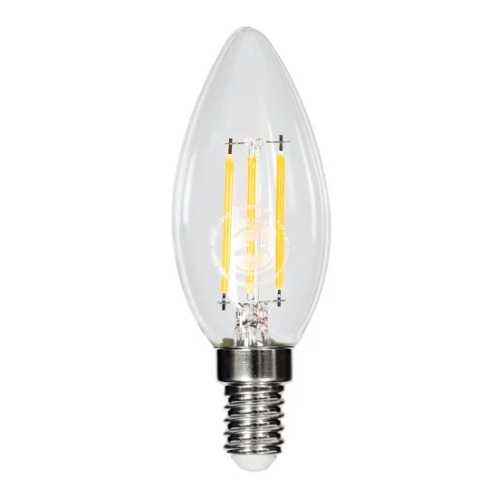 99001 Λάμπα LED Long Filament E14 C35 Κεράκι 4W 400lm 360° AC 220-240V IP20 Φ3.5 x Υ10.5cm Θερμό Λευκό 2700K με Διάφανο Γυαλί Dimmable - 3 Χρόνια Εγγύηση 99001 Λάμπα LED Long Filament E14 C35 Κεράκι 4W 400lm 360° AC 220-240V IP20 Φ3.5 x Υ10.5cm Θερμό Λευκό 2700K με Διάφανο Γυαλί Dimmable - 3 Χρόνια Εγγύηση