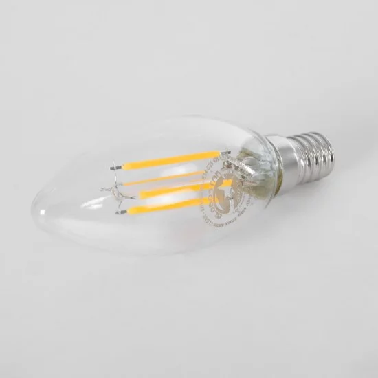 99001 Λάμπα LED Long Filament E14 C35 Κεράκι 4W 400lm 360° AC 220-240V IP20 Φ3.5 x Υ10.5cm Θερμό Λευκό 2700K με Διάφανο Γυαλί Dimmable - 3 Χρόνια Εγγύηση 99001 Λάμπα LED Long Filament E14 C35 Κεράκι 4W 400lm 360° AC 220-240V IP20 Φ3.5 x Υ10.5cm Θερμό Λευκό 2700K με Διάφανο Γυαλί Dimmable - 3 Χρόνια Εγγύηση