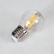 99005 Λάμπα LED Long Filament E27 G45 Γλομπάκι 5W 500lm 360° AC 220-240V IP20 Φ4.5 x Υ7.5cm Θερμό Λευκό 2700K με Διάφανο Γυαλί - Dimmable - 3 Years Warranty