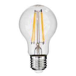 GLOBE 99008 Λάμπα E27 A60 LED 10W 1000lm 360° AC 220-240V IP20 Θερμό Λευκό 2700K Dimmable - Long Filament Chip - Διάφανο - Μ6 x Π6 x Υ10.5cm - 3 Χρόνια Εγγύηση