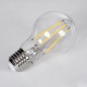 99008 Λάμπα LED Long Filament E27 A60 Γλόμπος 10W 1000lm 360° AC 220-240V IP20 Φ6 x Υ10.5cm Θερμό Λευκό 2700K με Διάφανο Γυαλί - Dimmable - 3 Years Warranty