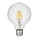 99009 Λάμπα LED Long Filament E27 G95 Γλόμπος 4W 400lm 360° AC 220-240V IP20 Φ9.5 x Υ13.5cm Θερμό Λευκό 2700K με Διάφανο Γυαλί - Dimmable - 3 Years Warranty