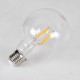 99009 Λάμπα LED Long Filament E27 G95 Γλόμπος 4W 400lm 360° AC 220-240V IP20 Φ9.5 x Υ13.5cm Θερμό Λευκό 2700K με Διάφανο Γυαλί - Dimmable - 3 Years Warranty