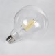 99013 Λάμπα LED Long Filament E27 G125 Γλόμπος 8W 800lm 360° AC 220-240V IP20 Φ12.5 x Υ18cm Θερμό Λευκό 2700K με Διάφανο Γυαλί - Dimmable - 3 Years Warranty