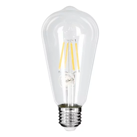 99015 Λάμπα LED Long Filament E27 ST64 Αχλάδι 4W 400lm 360° AC 220-240V IP20 Φ6.4 x Υ14cm Θερμό Λευκό 2700K με Διάφανο Γυαλί Dimmable - 3 Χρόνια Εγγύηση 99015 Λάμπα LED Long Filament E27 ST64 Αχλάδι 4W 400lm 360° AC 220-240V IP20 Φ6.4 x Υ14cm Θερμό Λευκό 2700K με Διάφανο Γυαλί Dimmable - 3 Χρόνια Εγγύηση