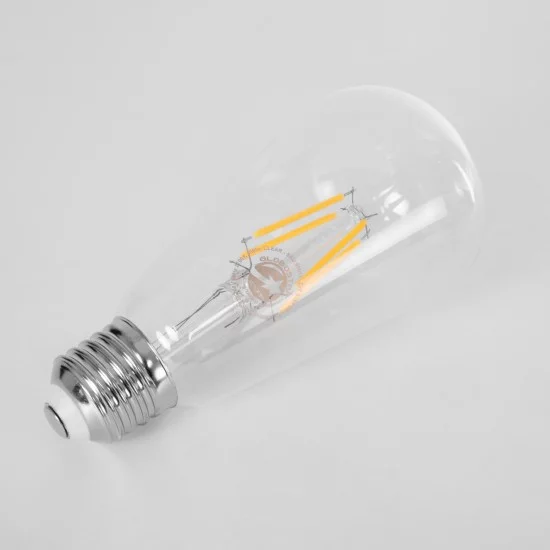 99015 Λάμπα LED Long Filament E27 ST64 Αχλάδι 4W 400lm 360° AC 220-240V IP20 Φ6.4 x Υ14cm Θερμό Λευκό 2700K με Διάφανο Γυαλί Dimmable - 3 Χρόνια Εγγύηση 99015 Λάμπα LED Long Filament E27 ST64 Αχλάδι 4W 400lm 360° AC 220-240V IP20 Φ6.4 x Υ14cm Θερμό Λευκό 2700K με Διάφανο Γυαλί Dimmable - 3 Χρόνια Εγγύηση