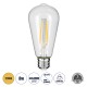 99016 Λάμπα LED Long Filament E27 ST64 Αχλάδι 8W 800lm 360° AC 220-240V IP20 Φ6.4 x Υ14cm Θερμό Λευκό 2700K με Διάφανο Γυαλί - Dimmable - 3 Years Warranty