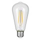 99016 Λάμπα LED Long Filament E27 ST64 Αχλάδι 8W 800lm 360° AC 220-240V IP20 Φ6.4 x Υ14cm Θερμό Λευκό 2700K με Διάφανο Γυαλί - Dimmable - 3 Years Warranty