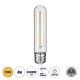 99019 Λάμπα LED Long Filament E27 T30 Σωλήνας 4W 400lm 360° AC 220-240V IP20 Φ3 x Υ13.5cm Θερμό Λευκό 2700K με Διάφανο Γυαλί - Dimmable - 3 Years Warranty