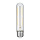 99019 Λάμπα LED Long Filament E27 T30 Σωλήνας 4W 400lm 360° AC 220-240V IP20 Φ3 x Υ13.5cm Θερμό Λευκό 2700K με Διάφανο Γυαλί - Dimmable - 3 Years Warranty