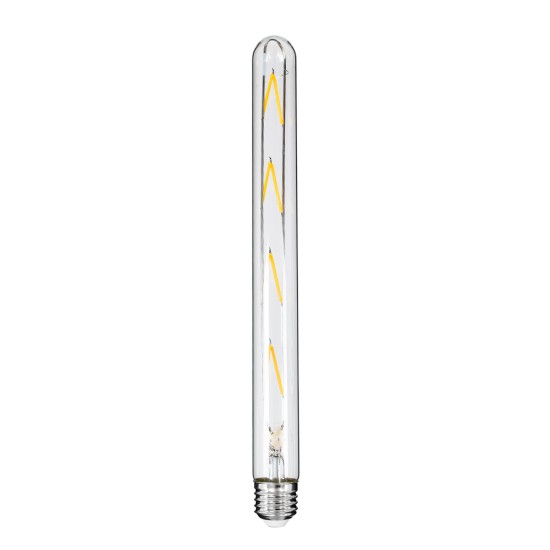 99020 Λάμπα LED Long Filament E27 T30 Σωλήνας 8W 800lm 360° AC 220-240V IP20 Φ3 x Υ30cm Θερμό Λευκό 2700K με Διάφανο Γυαλί - Dimmable - 3 Years Warranty