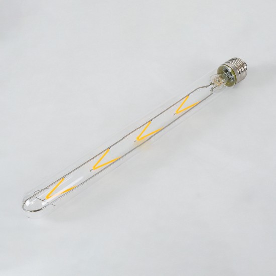 99020 Λάμπα LED Long Filament E27 T30 Σωλήνας 8W 800lm 360° AC 220-240V IP20 Φ3 x Υ30cm Θερμό Λευκό 2700K με Διάφανο Γυαλί - Dimmable - 3 Years Warranty