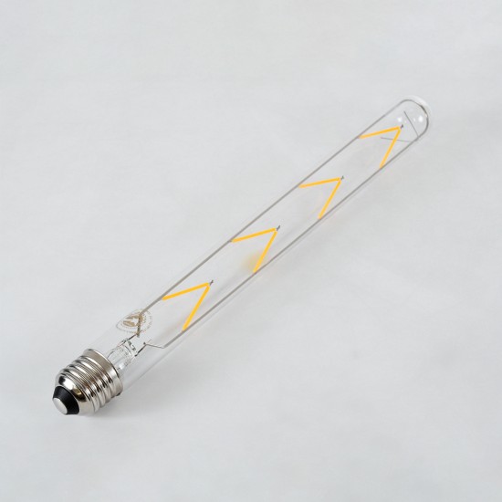 99020 Λάμπα LED Long Filament E27 T30 Σωλήνας 8W 800lm 360° AC 220-240V IP20 Φ3 x Υ30cm Θερμό Λευκό 2700K με Διάφανο Γυαλί - Dimmable - 3 Years Warranty