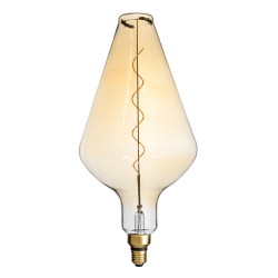 ROCKET 99022 Λάμπα E27 BA200 LED 6W 420lm 360° AC 220-240V IP20 Ultra Θερμό Λευκό 2200K Dimmable - Soft S Spiral Filament Chip - Μελί - Μ20 x Π20 x Υ41.5cm - 3 Χρόνια Εγγύηση