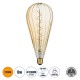 99024 Λάμπα LED Soft S Spiral Filament E27 OT120 ZEPPELIN Γλόμπος 6W 420lm 360° AC 220-240V IP20 Φ12 x Υ46cm Ultra Θερμό Λευκό 2200K με Μελί Γυαλί - Dimmable - 3 Years Warranty