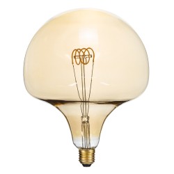 MAROON 99028 Λάμπα E27 BR200 LED 6W 420lm 360° AC 220-240V IP20 Ultra Θερμό Λευκό 2200K Dimmable - Soft T Spiral Filament Chip - Μελί - Μ20 x Π20 x Υ25.5cm - 3 Χρόνια Εγγύηση