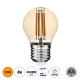 99034 Λάμπα LED Long Filament E27 G45 Γλομπάκι 4W 350lm 360° AC 220-240V IP20 Φ4.5 x Υ7.5cm Ultra Θερμό Λευκό 2200K με Μελί Γυαλί - Dimmable - 3 Years Warranty