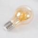 99036 LED Long Filament Bulb E27 A60 Globe 6W 550lm 360° AC 220-240V IP20 D6 x H10.5cm Ultra Θερμό Λευκό 2200K με Μελί Γυαλί - Dimmable - 3 Years Warranty