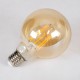 99041 LED Long Filament Bulb E27 G95 Globe 12W 1080lm 360° AC 220-240V IP20 D9.5 x H13.5cm Ultra Θερμό Λευκό 2200K με Μελί Γυαλί - Dimmable - 3 Years Warranty