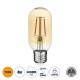 99048 Λάμπα LED Long Filament E27 T45 Σωλήνας 4W 350lm 360° AC 220-240V IP20 Φ4.5 x Υ11cm Ultra Θερμό Λευκό 2200K με Μελί Γυαλί - Dimmable - 3 Years Warranty