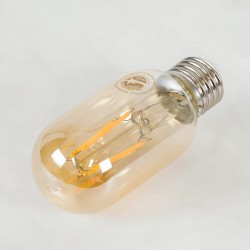 TUBIS 99048 Λάμπα Σωλήνας E27 T45 LED 4W 350lm 360° AC 220-240V IP20 Ultra Θερμό Λευκό 2200K Dimmable - Long Filament Chip - Μελί - Μ4.5 x Π4.5 x Υ11cm - 3 Χρόνια Εγγύηση