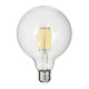 99055 Λάμπα LED Long Filament E27 G125 Γλόμπος 12W 1320lm 360° AC 220-240V IP20 Φ12.5 x Υ18cm Φυσικό Λευκό 4000K με Διάφανο Γυαλί - Dimmable - 3 Years Warranty