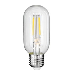 TUBIS 99057 Λάμπα Σωλήνας E27 T45 LED 4W 440lm 360° AC 220-240V IP20 Φυσικό Λευκό 4500K Dimmable - Long Filament Chip - Διάφανο - Μ4.5 x Π4.5 x Υ11cm - 3 Χρόνια Εγγύηση