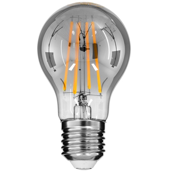 99067 Λάμπα E27 A60 Γλόμπος LED LONG FILAMENT 8W 800 lm 320° AC 85-265V Edison Retro με Φιμέ Γυαλί Θερμό Λευκό 2700 K Dimmable