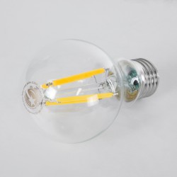 GLOBE 99083 Λάμπα E27 A60 LED 4W 840lm 360° AC 220-240V IP20 Θερμό Λευκό 2700K - Long Filament Chip - Διάφανο - Μ6 x Π6 x Υ11cm - 3 Χρόνια Εγγύηση