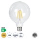 99085 Λάμπα LED Long Filament E27 G125 Γλόμπος 4W 840lm 360° AC 220-240V IP20 Φ12.5 x Υ13.8cm Θερμό Λευκό 2700K με Διάφανο Γυαλί - Pro Series 210lm/W - A Ενεργειακή Κλάση - 3 Χρόνια Εγγύηση