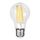 99087 Λάμπα LED Long Filament E27 A60 Γλόμπος 7W 1470lm 360° AC 220-240V IP20 Φ6 x Υ11cm Θερμό Λευκό 2700K με Διάφανο Γυαλί - Pro Series 210lm/W - A Ενεργειακή Κλάση - 3 Χρόνια Εγγύηση