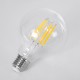 99088 Λάμπα LED Long Filament E27 G95 Γλόμπος 7W 1470lm 360° AC 220-240V IP20 Φ9.5 x Υ13.8cm Θερμό Λευκό 2700K με Διάφανο Γυαλί - Pro Series 210lm/W - A Ενεργειακή Κλάση - 3 Χρόνια Εγγύηση